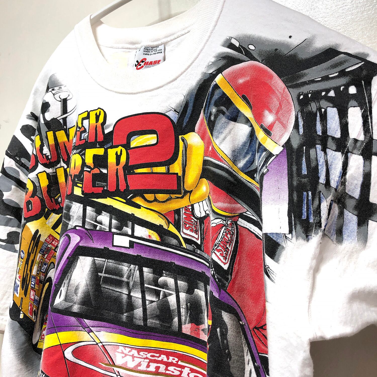 POWELLPE激レア90'S当時物NASCAR Tシャツ ヴィンテージ サイズL