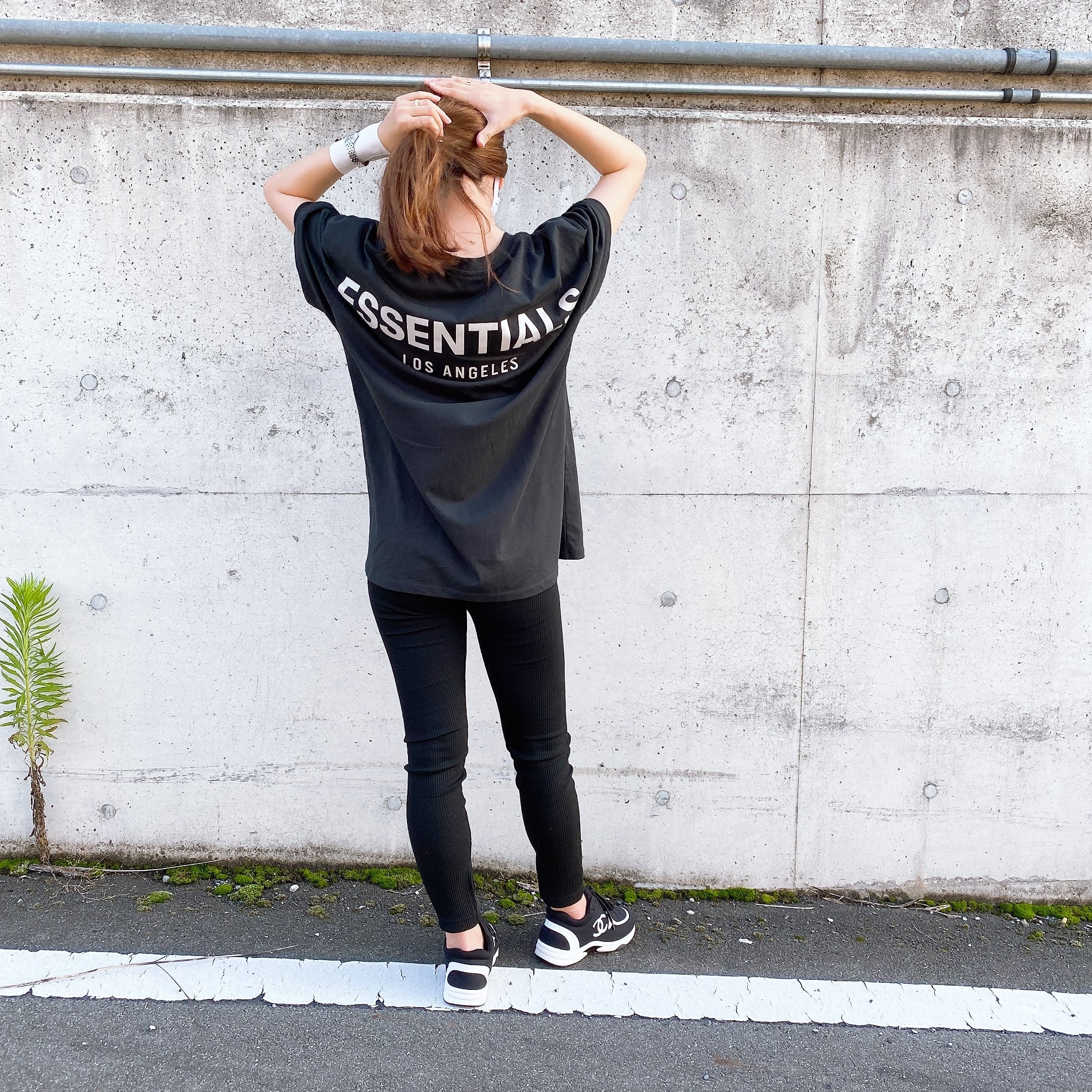 LA限定ESSENTIALSエッセンシャルズリフレクター半袖Tシャツ | LIFE is