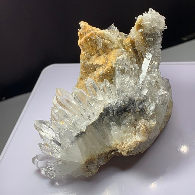 6.庭園の様な水晶クラスター・ハリネズミさん