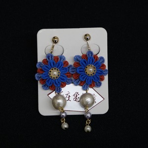 新庄亀綾織 イヤリング