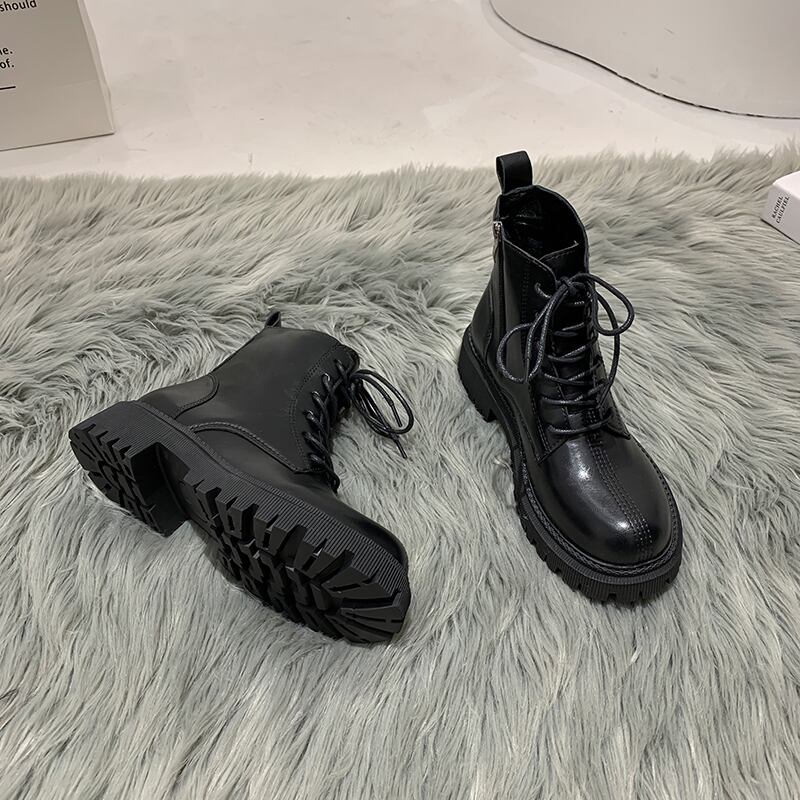 ブーツウィンターベルベットスタイルレッドカジュアルレースショート 靴 シューズ 冬物 レースアップ フェイクシューズ87995265771