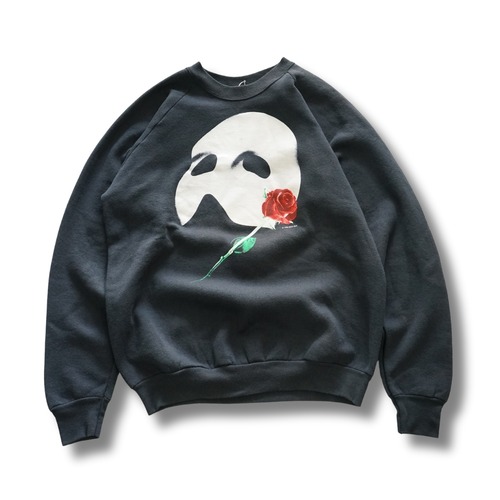 80s Fruit of the Loom　オペラ座の怪人 スウェットシャツ 1986年 プリント USA製　XL｜NA373