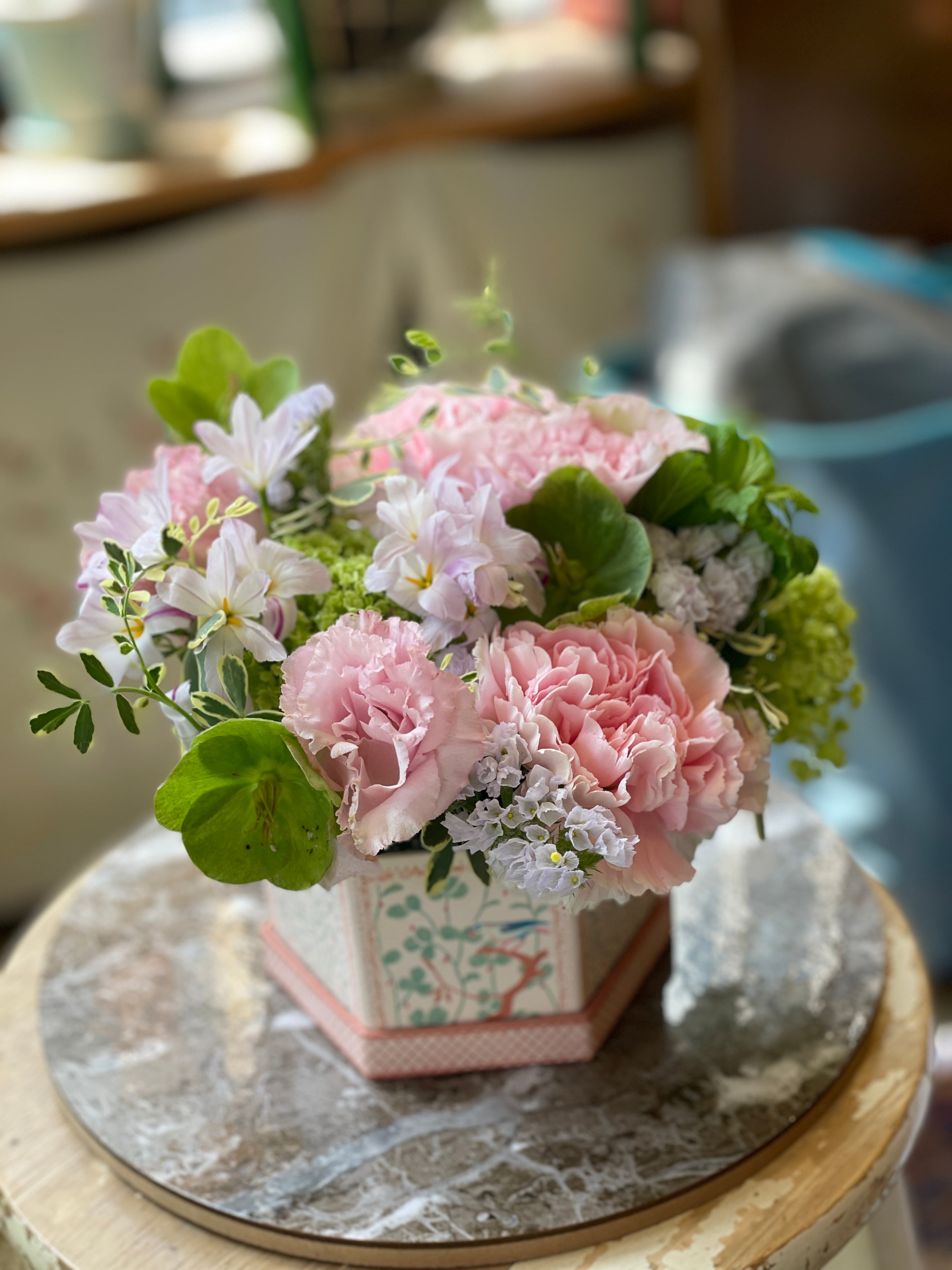 //♡feminine♡box flower // for Mother's Day //