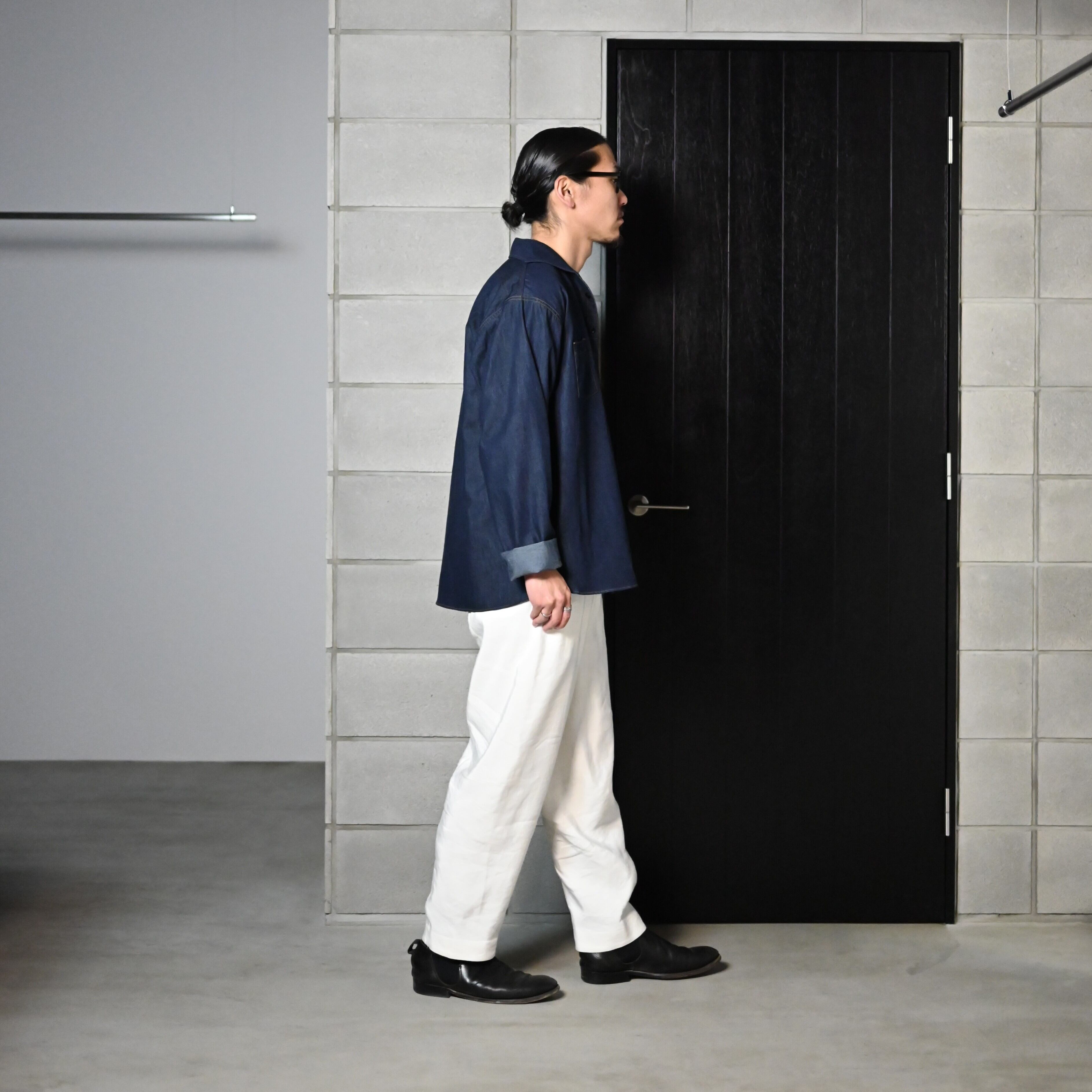 OLD JOE(オールドジョー) CAMP COLLAR MARINE SHIRTS (Long-Sleeve