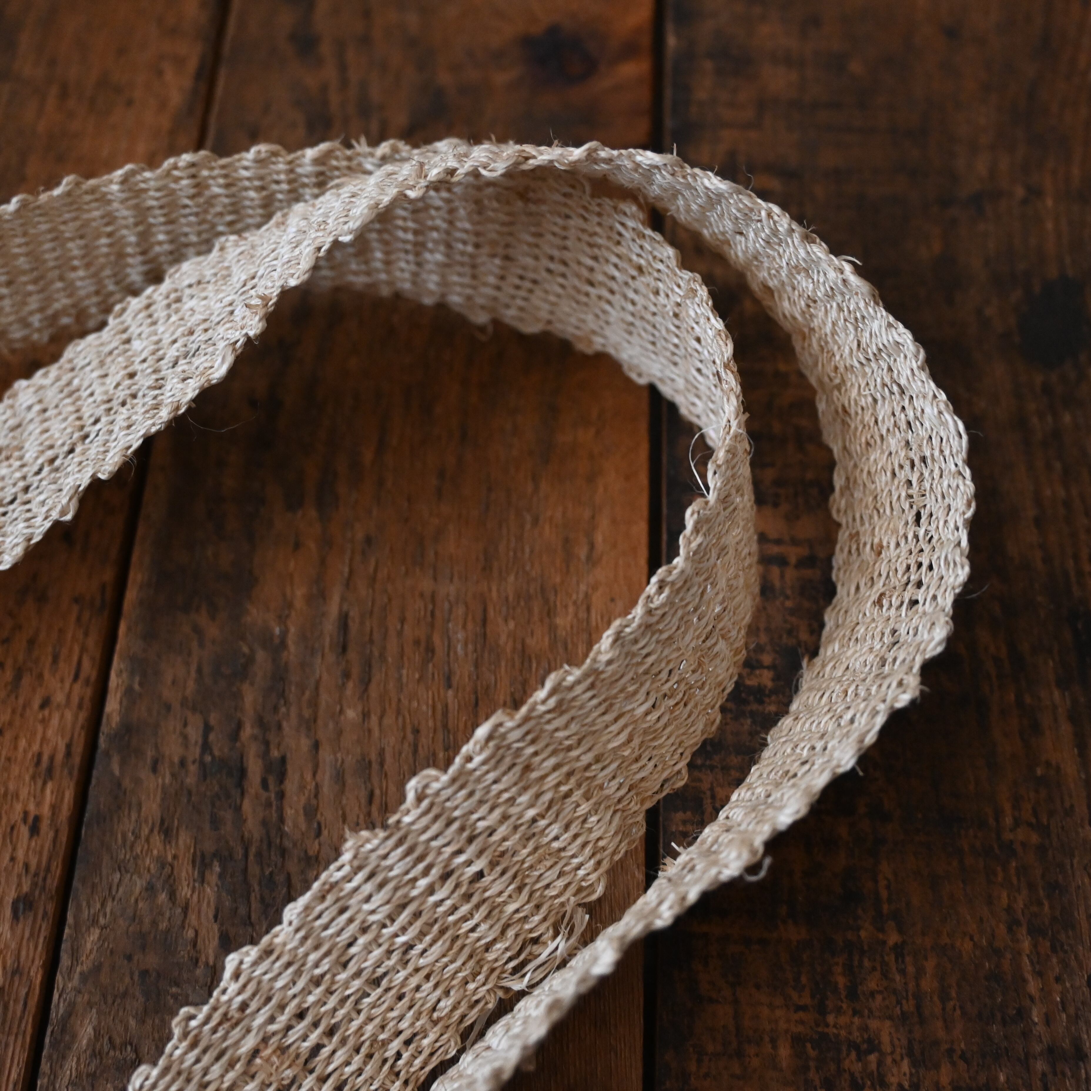 ラオス 葛の手編みバッグ- double line blue - | Pan puri yêe