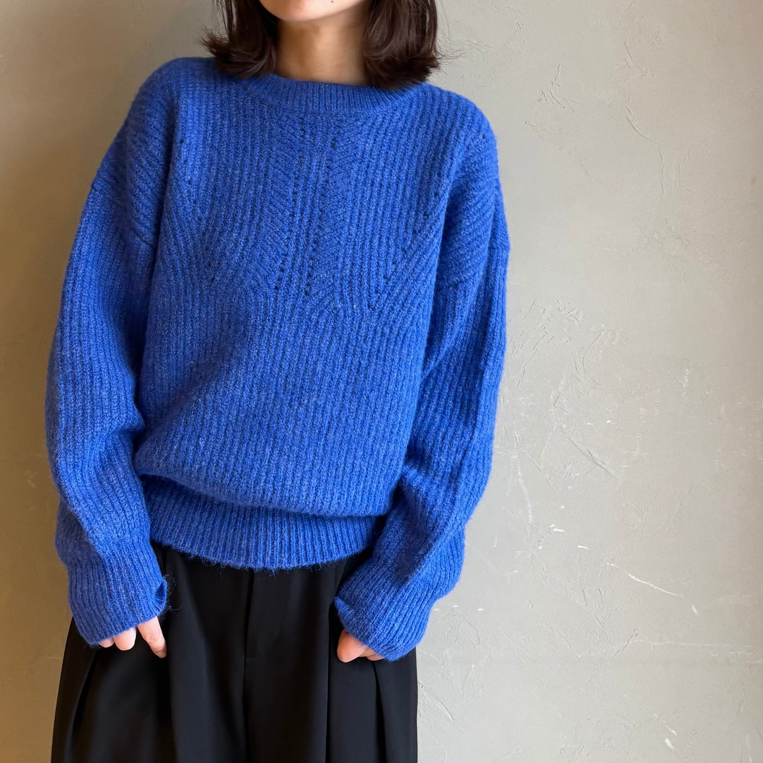 【 CYNICAL 】ウォッシャブルあぜ編みニット