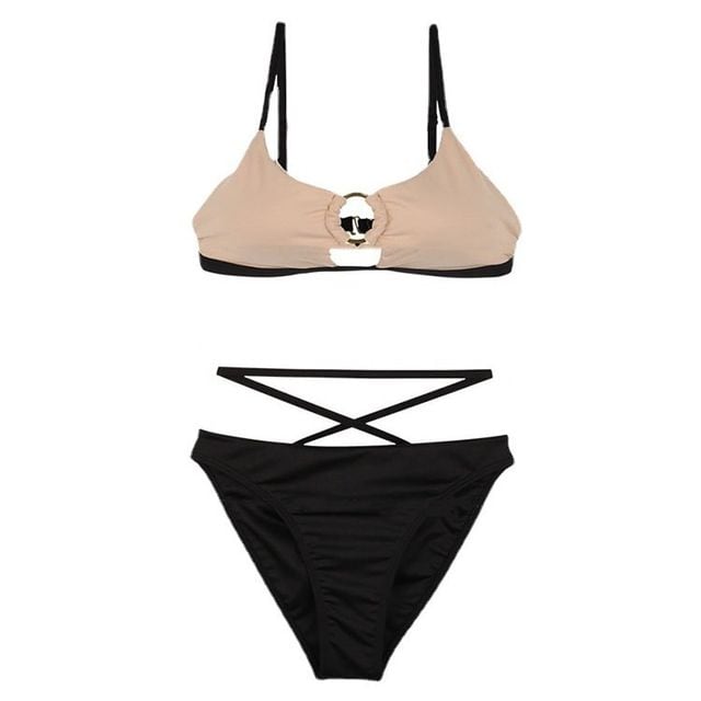 リングストラップビキニ バイカラー セパレート 水着 レディース 夏 海