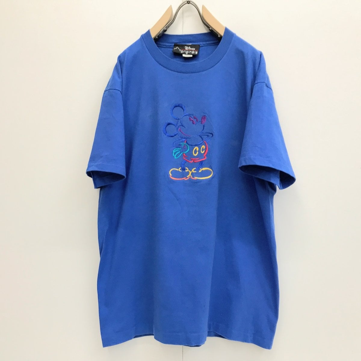 ディズニー ミッキー カラフル キャラクター Tシャツ USA古着 90s 半袖