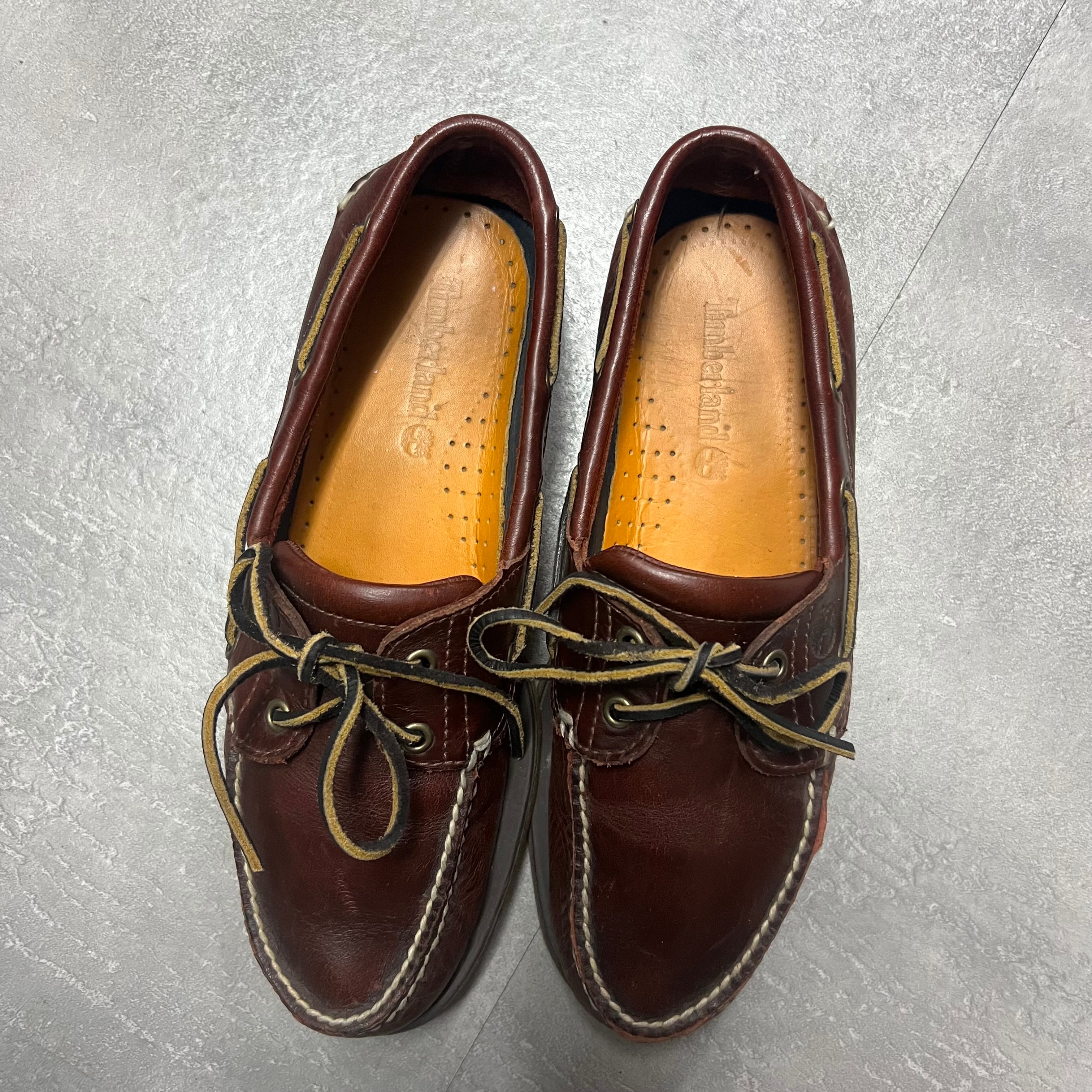 Timberlandティンバーランドレザーローファー革靴27cm茶色ブラウン