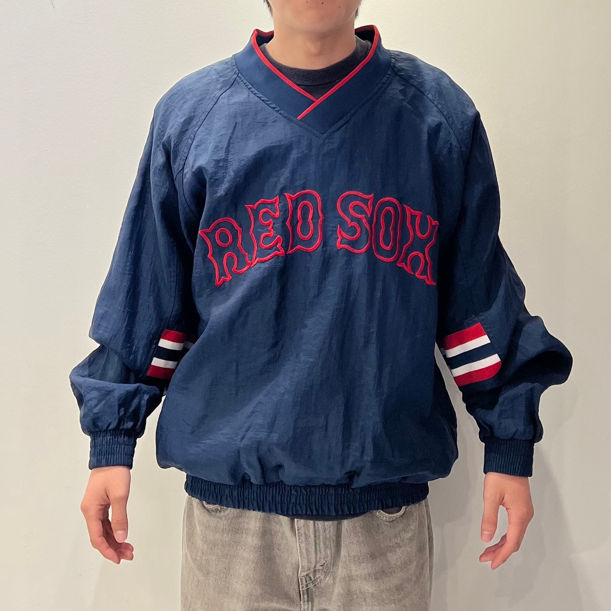 MLB REDSOX/ボストン レッドソックス プルオーバージャケット 90年代