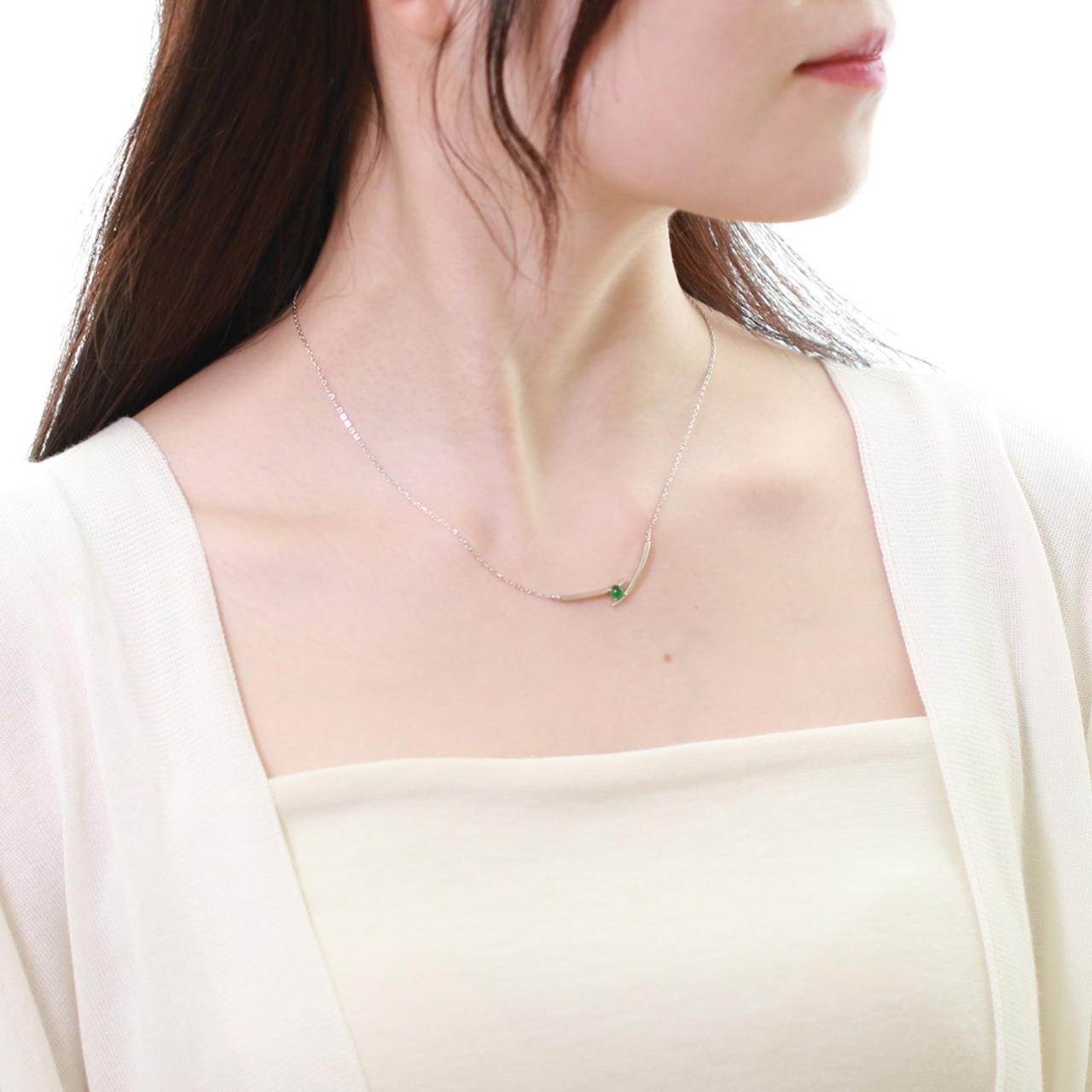 SV Guatemala 翡翠ネックレス A貨翡翠 jd_ne1290