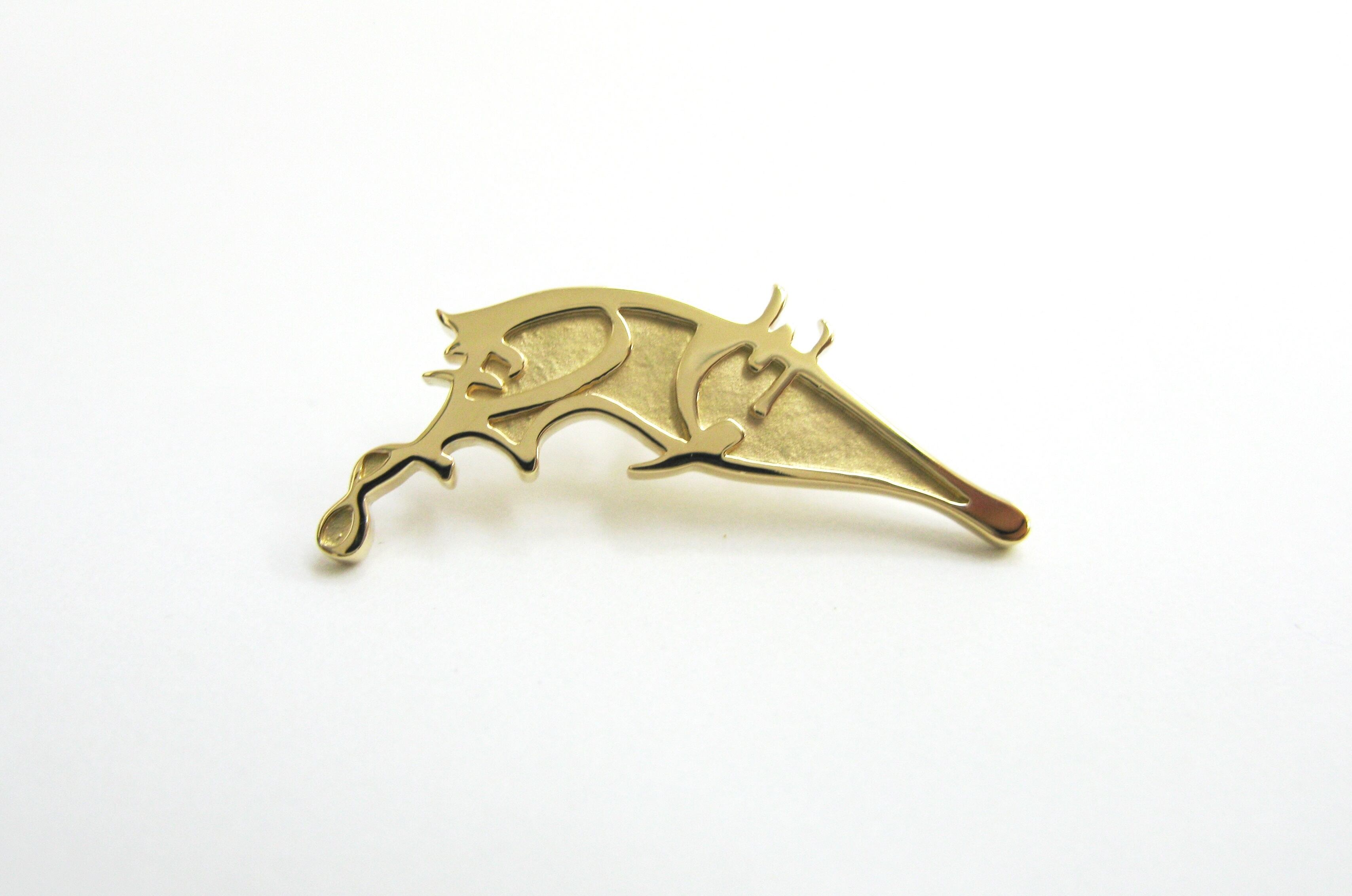 織田信長公 K18麒麟の花押ブローチ | Pay ID