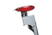 LED Oval taillamp REDlens Side-mounnt License plate kit