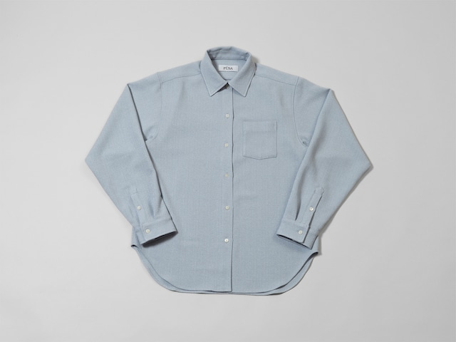 Shiny Pocket Shirt / Blue