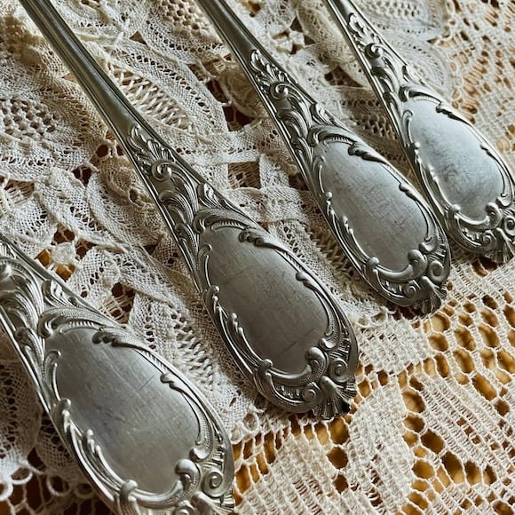 フランス アンティークカトラリー シルバープレートのスプーン [L031