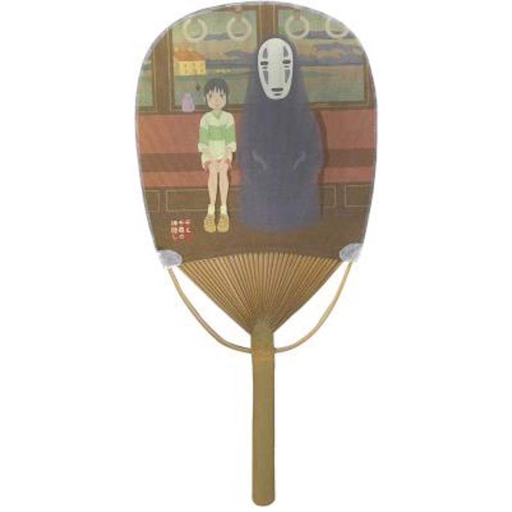 スタジオジブリ となりのトトロ 千と千尋の神隠し　竹うちわ Ghibli 千と千尋の神隠し 小判竹うちわ 夕暮れの海原鉄道 （7372） | す