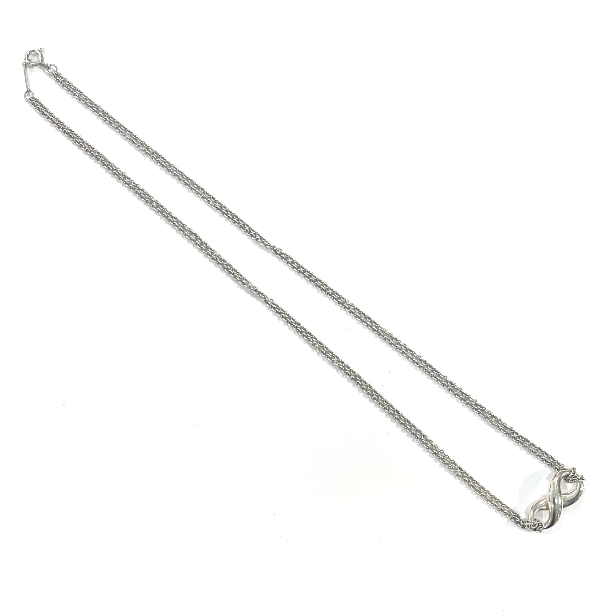 限定価格【TIFFANY&Co.】2734 ダブルチェーン 立体インフィニティ