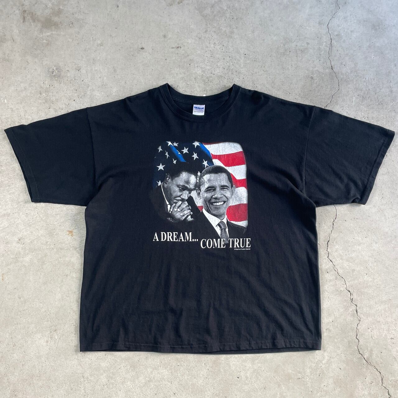 Tシャツ アメリカ 大統領 ブラック プリント オバマ オバマ大統領 