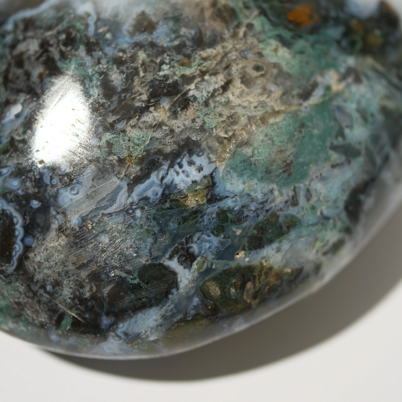 オーシャンジャスパー / パーム 握り石【A_4】