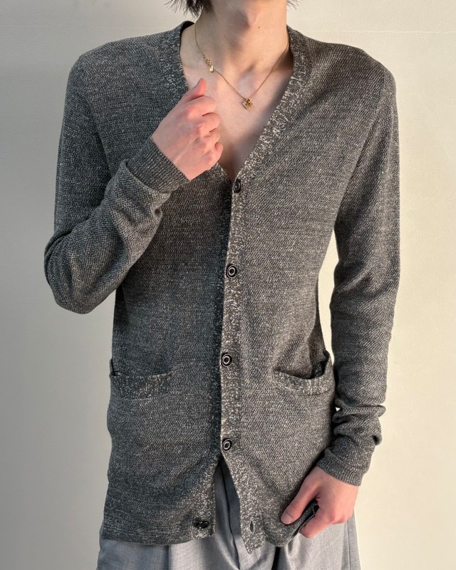 【ripvanwinkle】grey linen cardigan