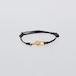 XOLO Jewelry " Homage Link Silk Code Bracelet -Gold- ( Black )"
