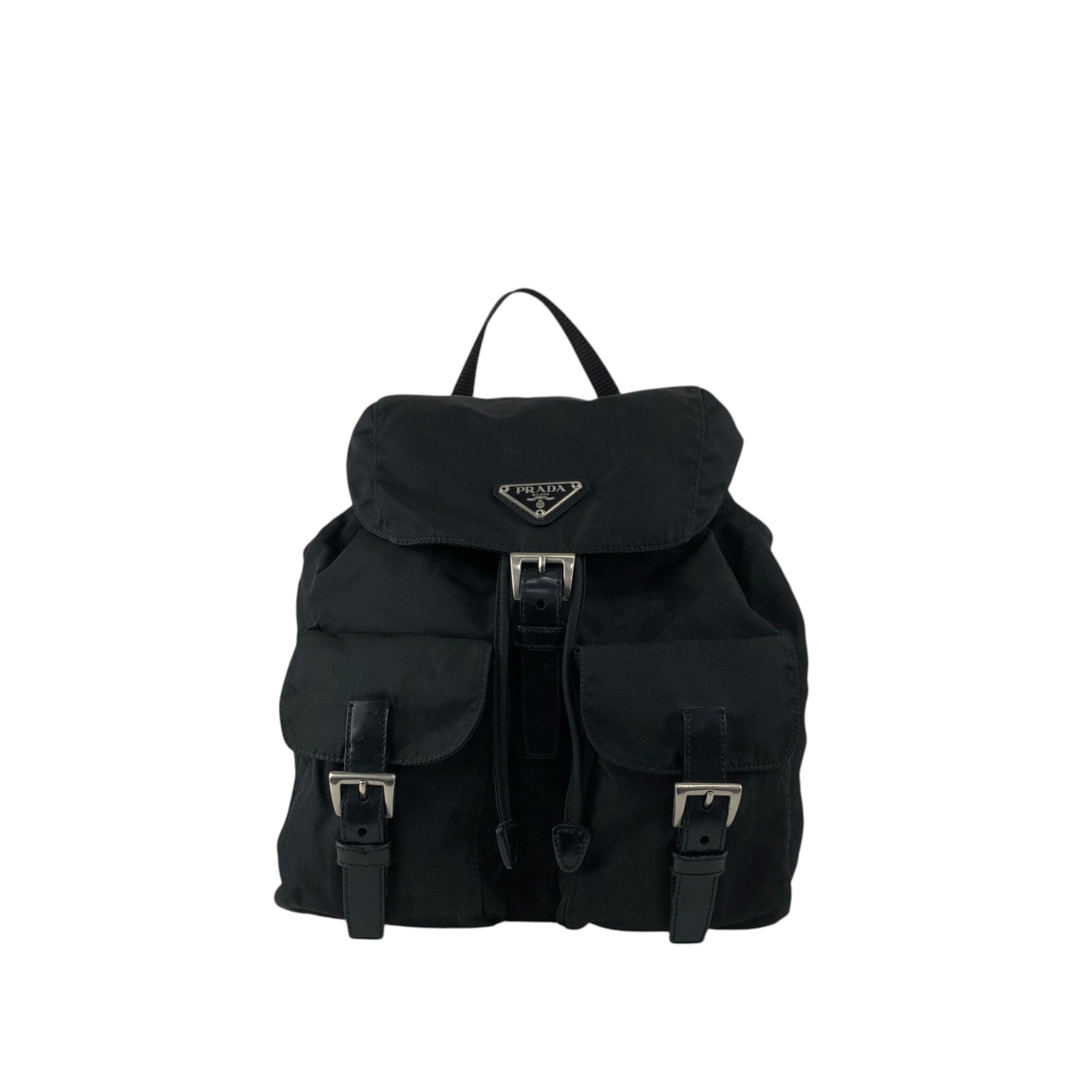 PRADA プラダ バックパック ブラック トライアングルロゴ ナイロン
