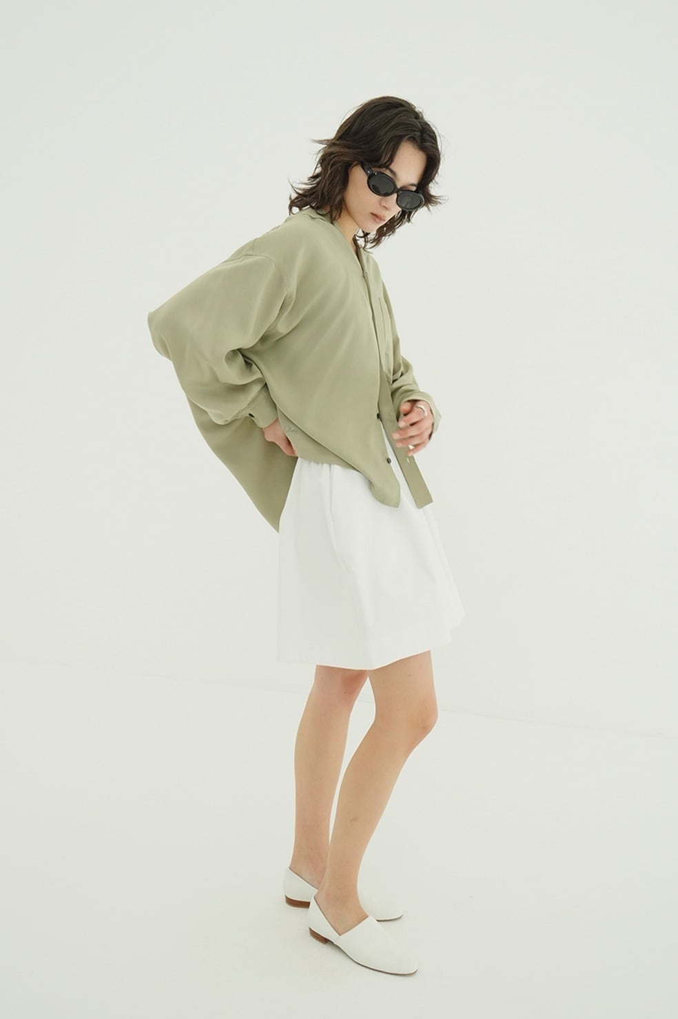 CLANE LOW WAIST DRAWSTRING HALF PANTS 3色展開 | FLICKA ASHIYA