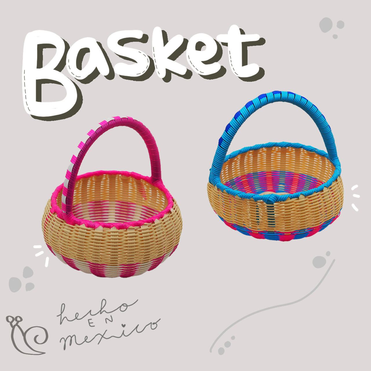 バスケット L | Caracol | メキシコの彩りを日々の暮らしに