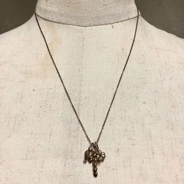 SILVER925 TRIPLE CHARM NECKLACE /シルバー/ネックレス 