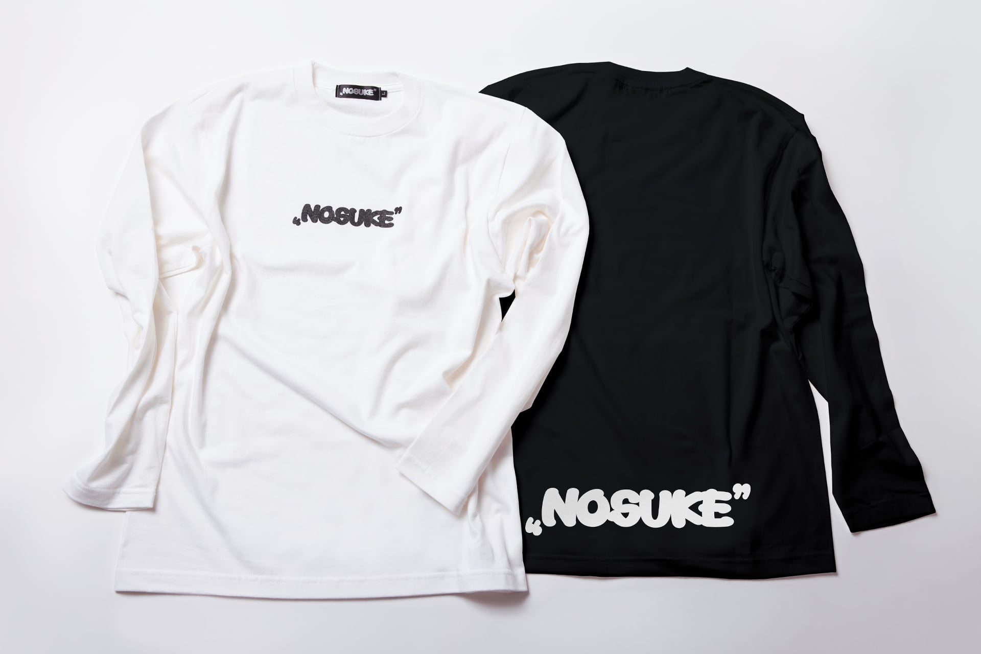Kids】“NOSUKE” Logo Front/Back Print L/S T-shirt | NOSUKE