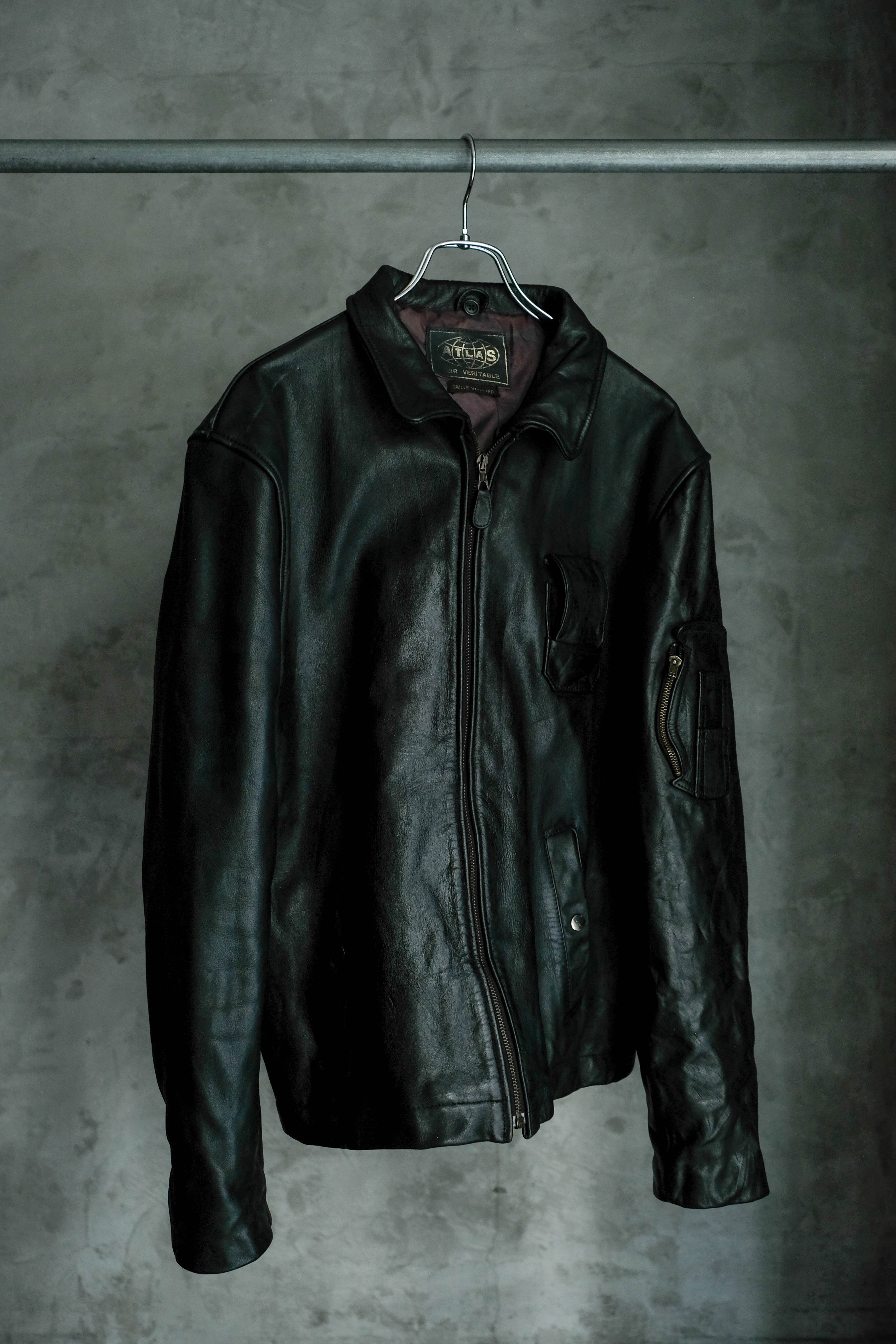 民間　フランス軍　パイロットレザージャケット フレンチパイロットレザージャケット④ 民間品 | militaria & encore