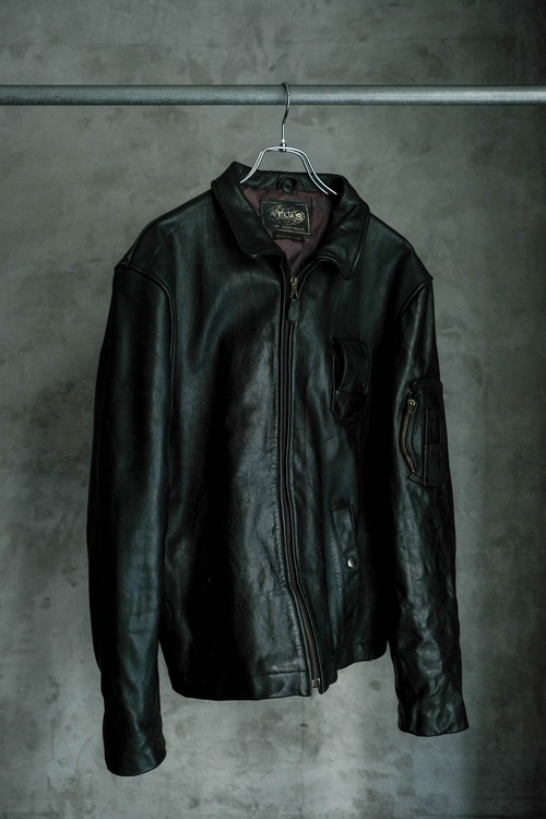 フレンチパイロットレザージャケット④ 民間品