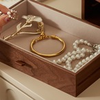 木のコスメボックス コスメボックス コスメ収納 メイク道具収納 ３段 大容量 ジュエリーボックス アクセサリー収納棚 扉収納 ブラシ収納 イヤリング ネックレス リング ブレスレット ジュエリー収納 ジュエリーボックス 北欧