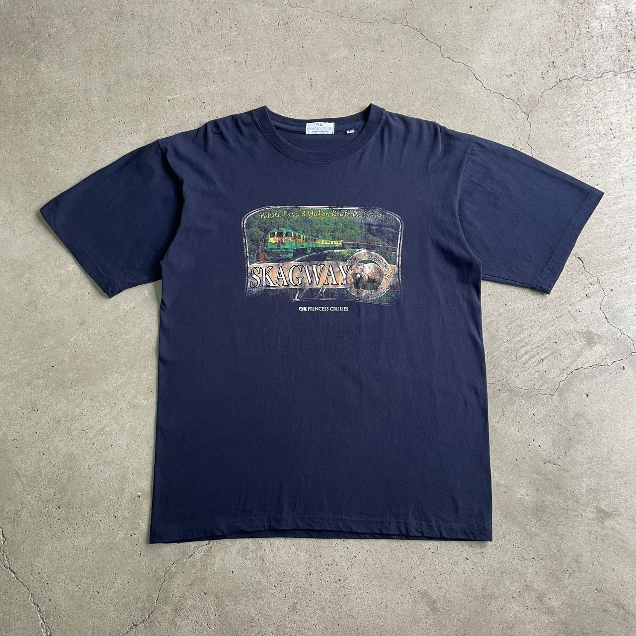 PRINCESS CRUISES SKAGWAY アラスカ クルーズ プリントTシャツ メンズL 