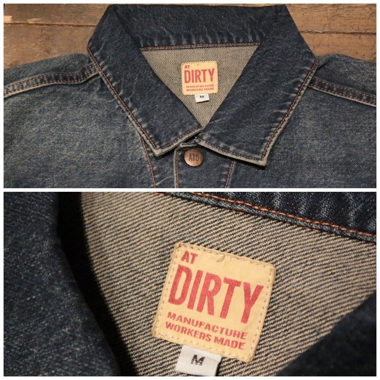 AT-DIRTY】UNION JACKET(VINTAGE) -INDIGO (アットダーティー) 正規
