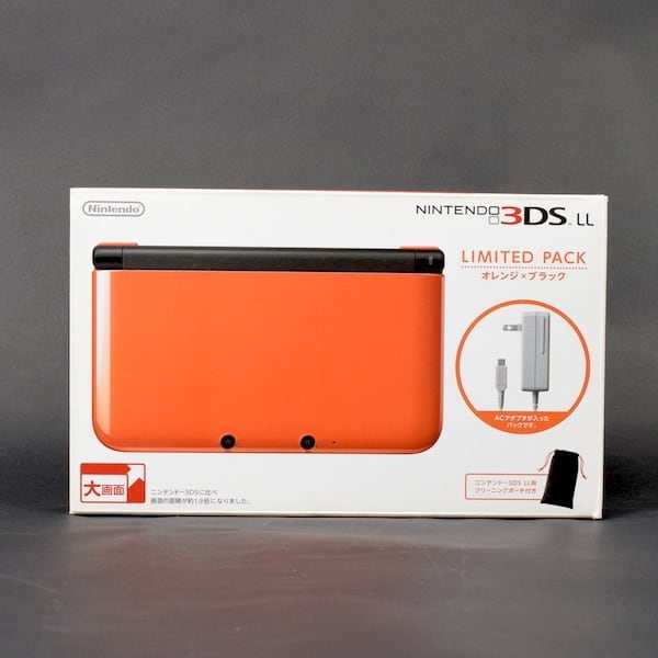 実働品】ニンテンドー3DS LL オレンジ×ブラック リミテッドパック 本体
