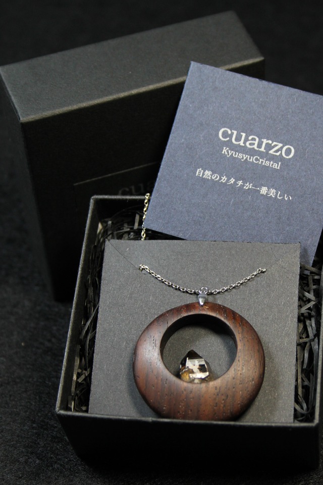 【211】宮崎スモーキー ローズウッドペンダント