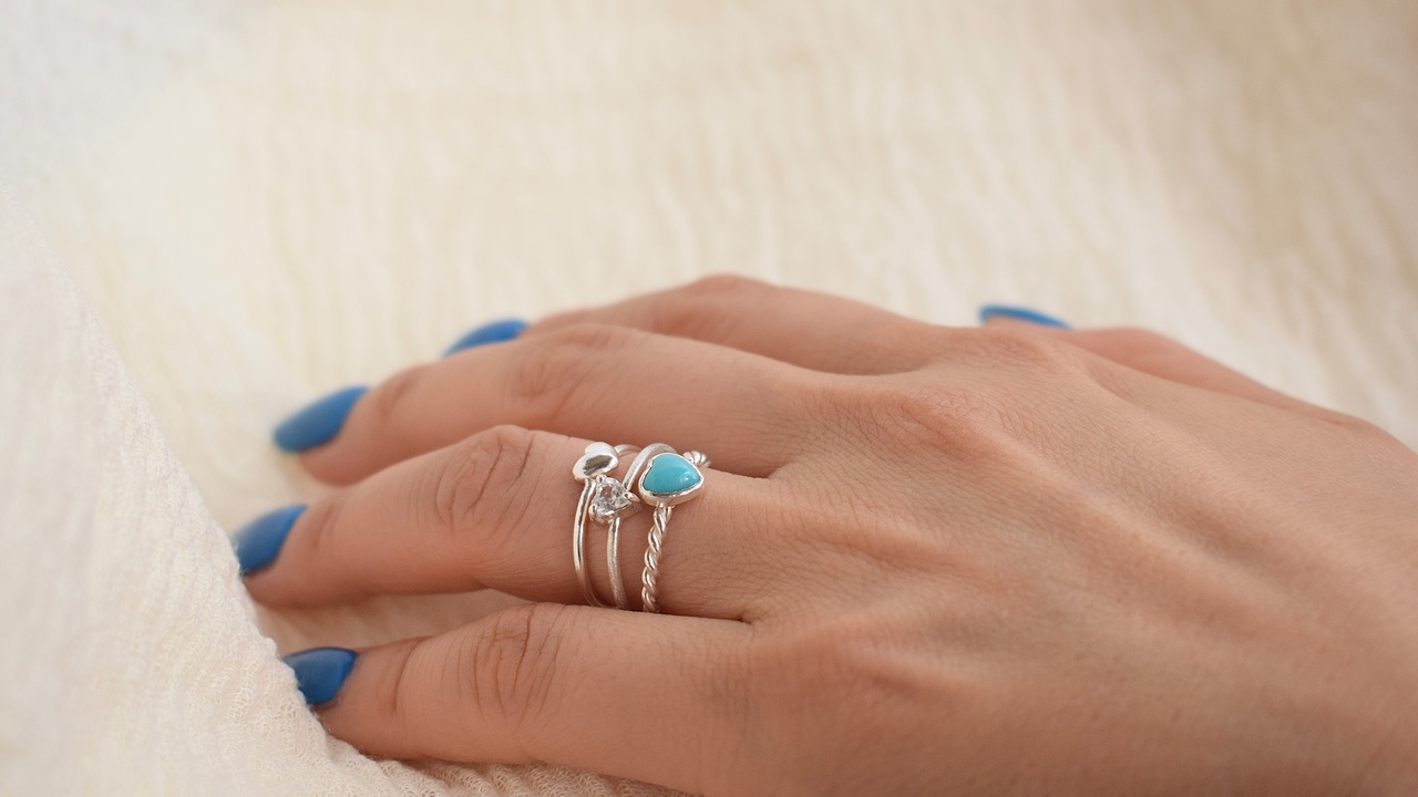 heart turquoise ring 《silver925》【受注製作】