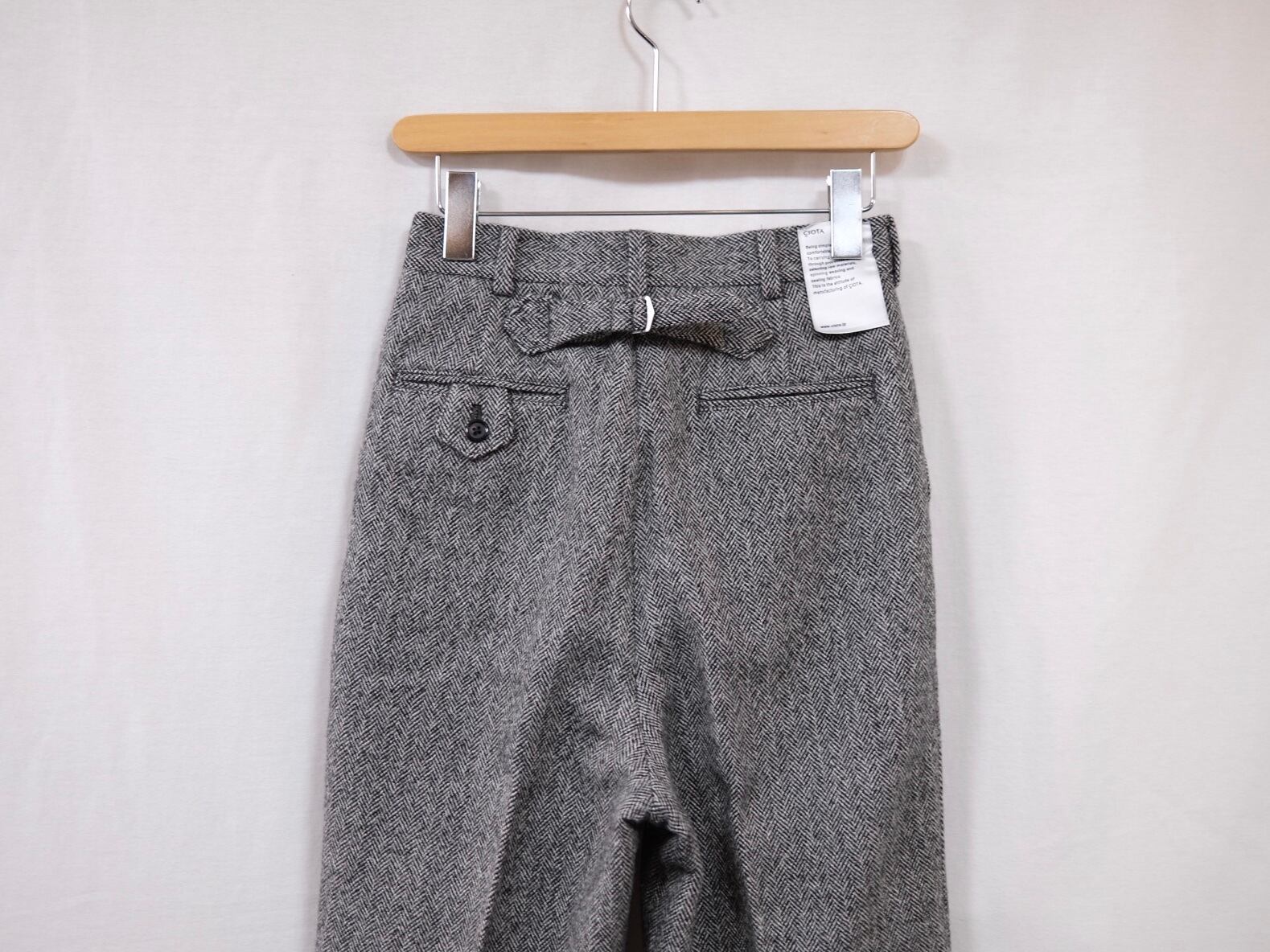 Women's CIOTA” CIOTA × J.PRESS Herringbone Tweed Trousers Gray