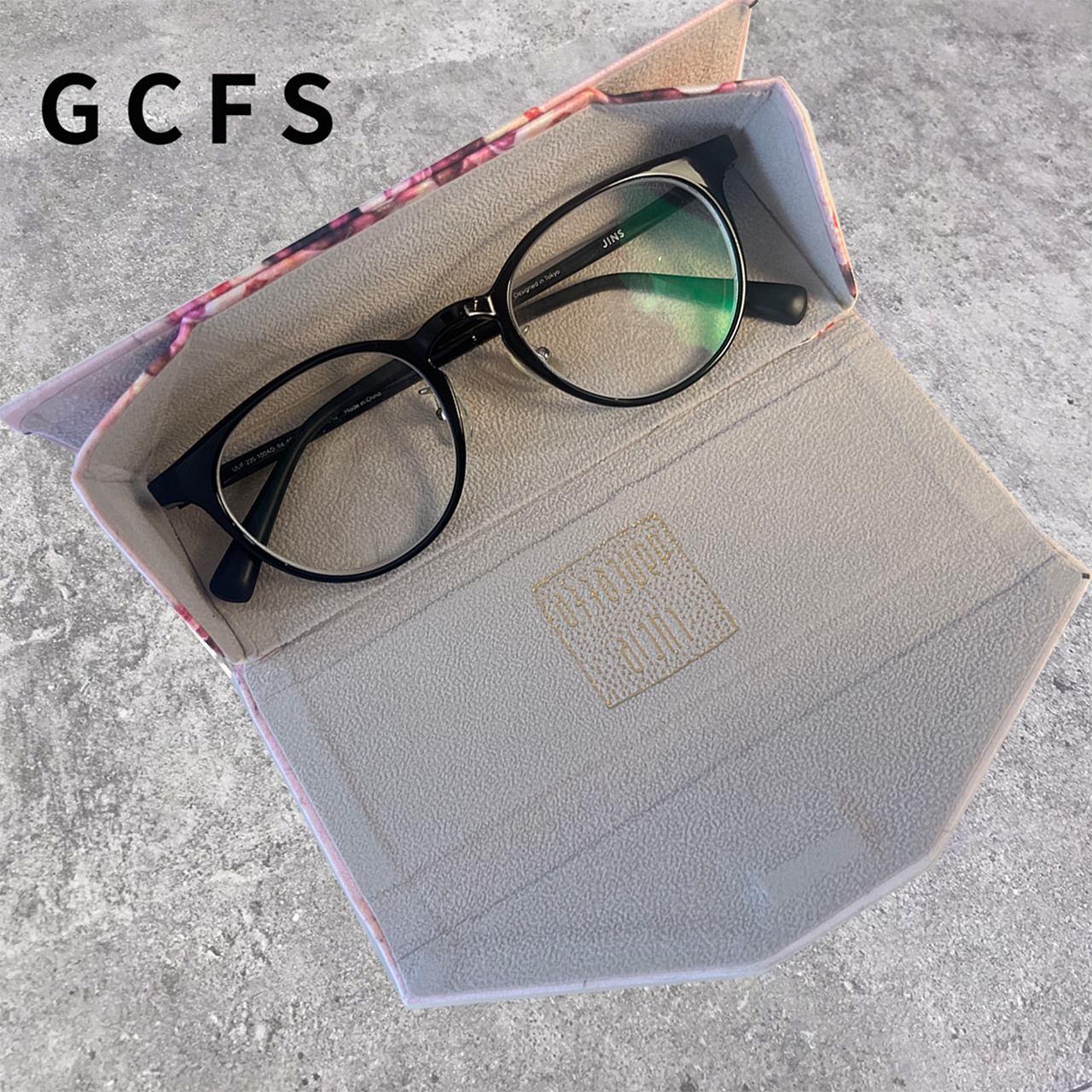 GCFS Colette| フクロウ 折りたたみ メガネ サングラス ケース コンパクト 可愛い Sサイズ