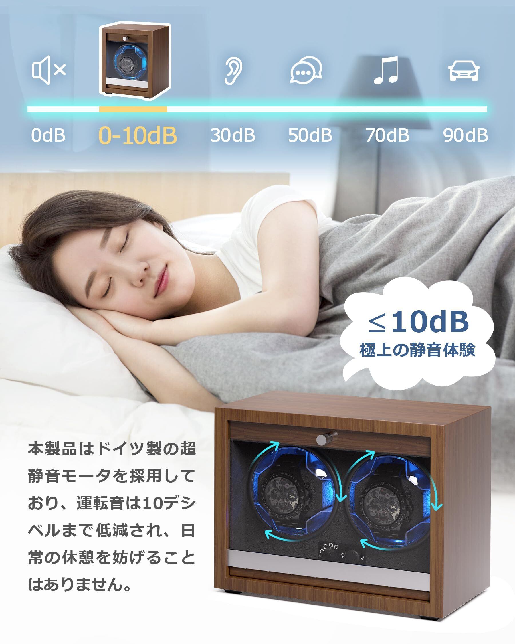 在庫処分】時計 ワインディングマシーン，PHIZTO ダブルウォッチ腕時計