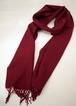 Glen Prince Classic Plain Lambswool Scarf　Wine