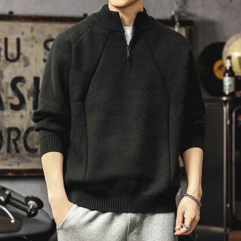 ハーフジップセーター D0039