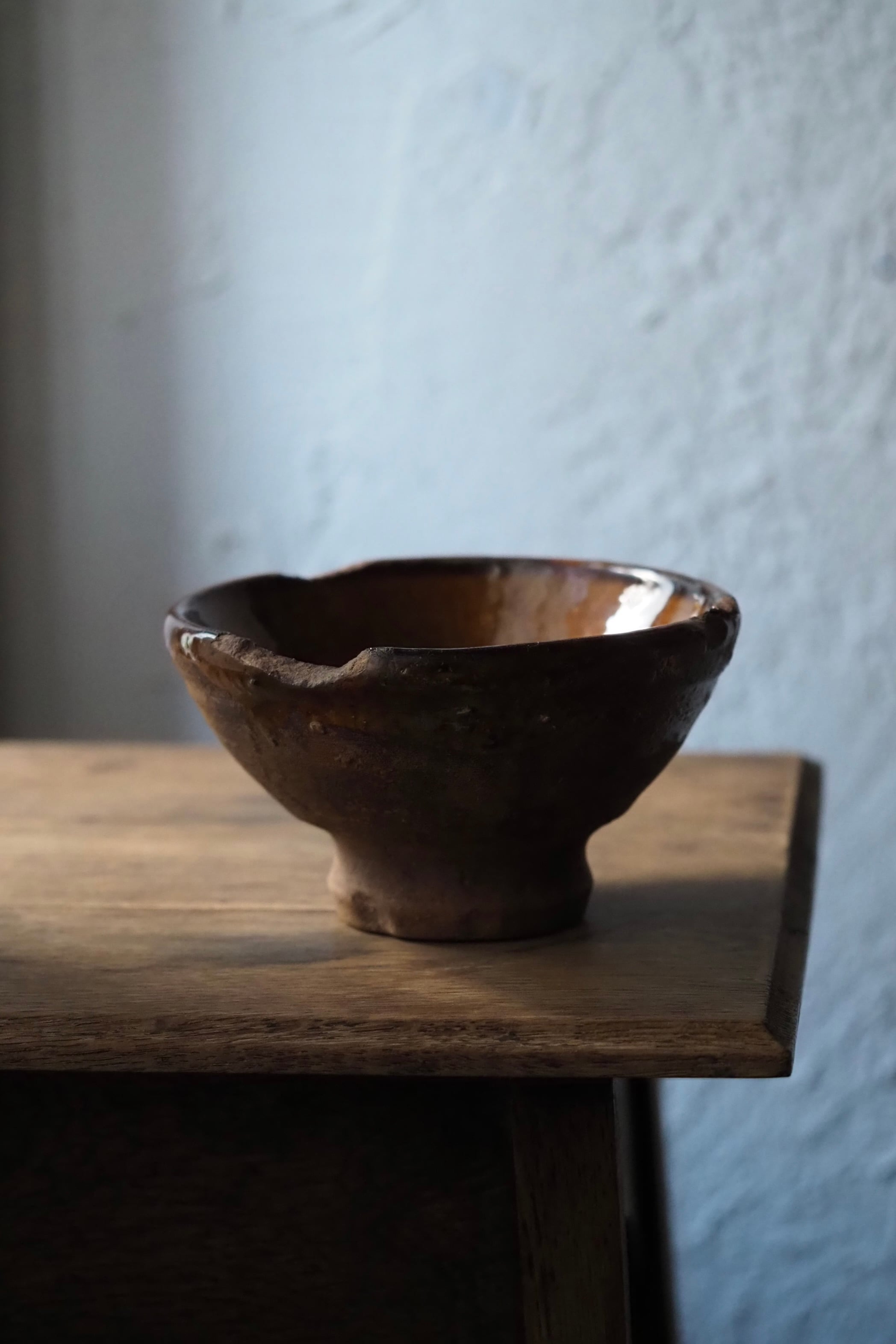 南仏の飴色陶器ボウル-antique pottery bowl | アンティーク