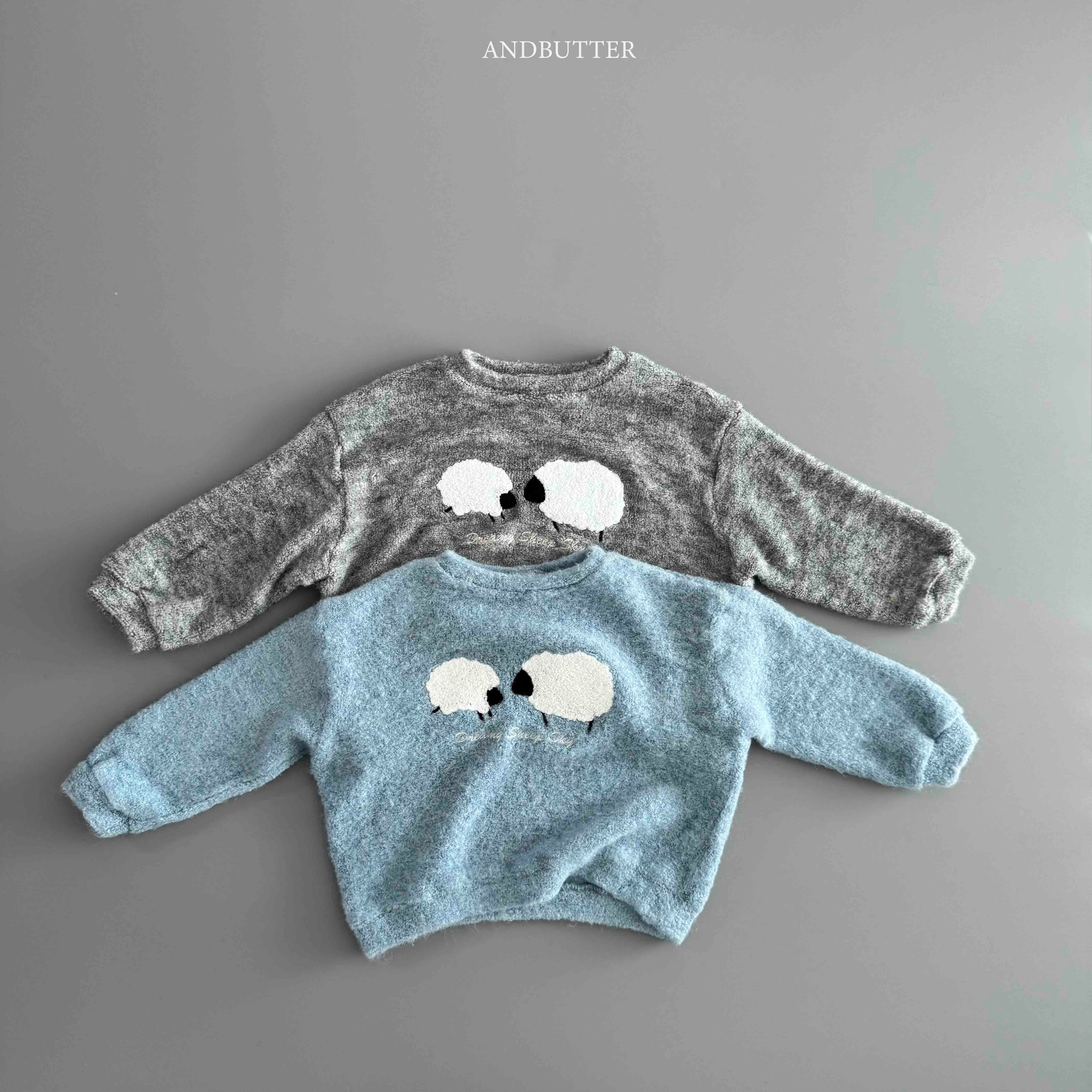 ※11/16まで5%OFF予約【&butter】Dreaming Sheep Sky sweater/S-JM
