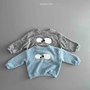 ※11/16まで5%OFF予約【&butter】Dreaming Sheep Sky sweater/S-JM