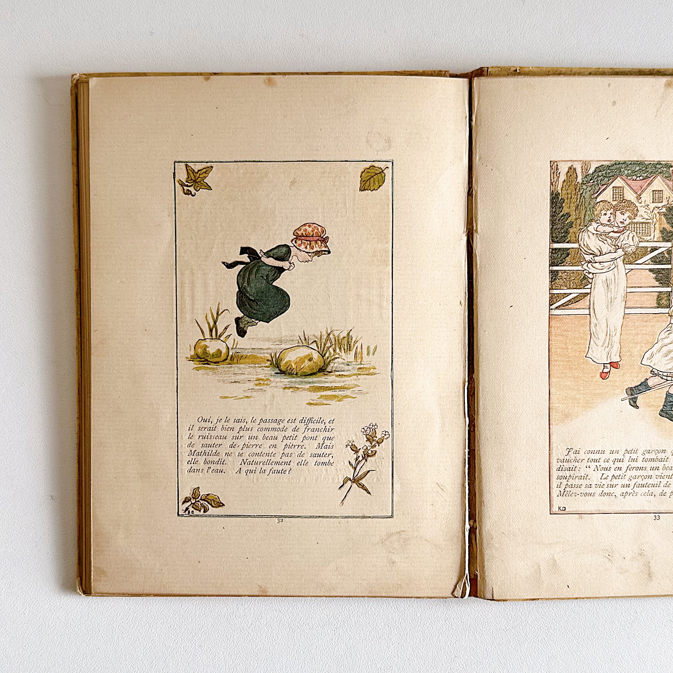 アンティーク 絵本 樂譜絵本 ケイト グリーナウェイ Kate Greenaway ケイト・グリーナウェイ 絵本 19世紀（フランス） | ぽ