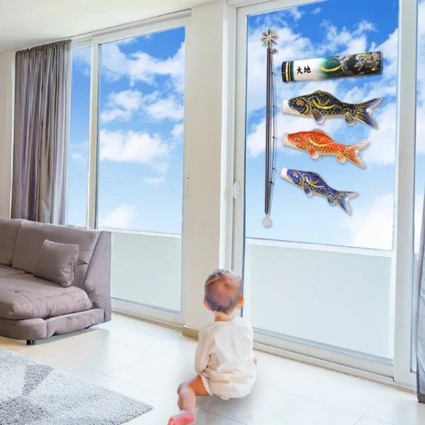 鯉のぼり|コンパクト|おしゃれ|モダン|インテリア|プレミアム|こだわり|おすすめ《品番》127-007 《品名》空に泳ぐ室内鯉のぼり 吉兆