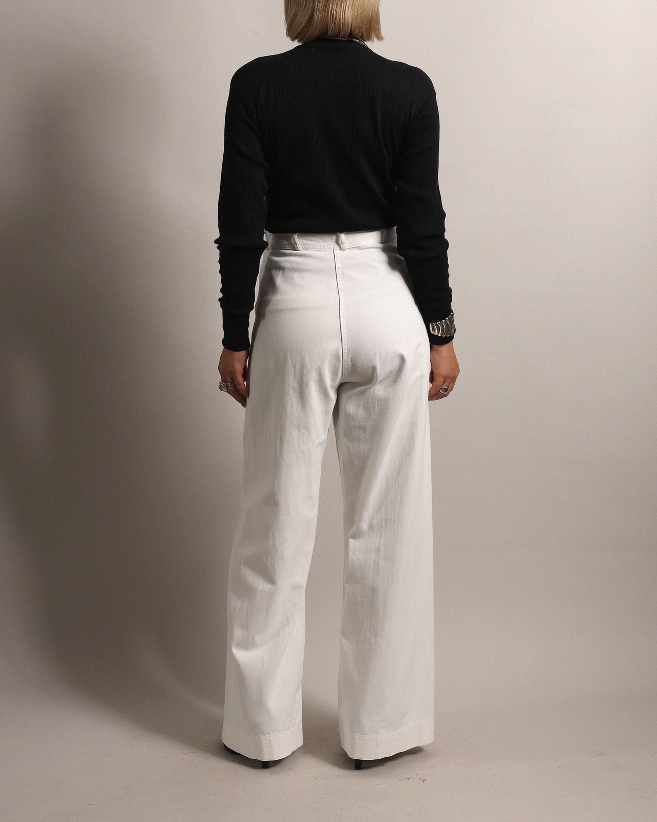 1960's Unknown / Rib Long Tee - Black