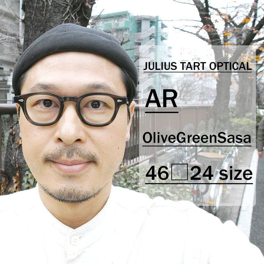 JULIUS TART OPTICAL / AR / ブリッジ:24mm / Olive Green Sasa